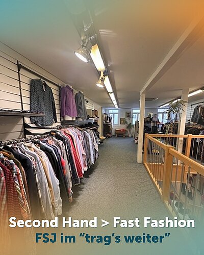 Shoppen mit gutem Gewissen > Fast Fashion👀♻️

Johanna und Sofia machen ihr FSJ im „trag’s weiter“ in Biberach – einer...